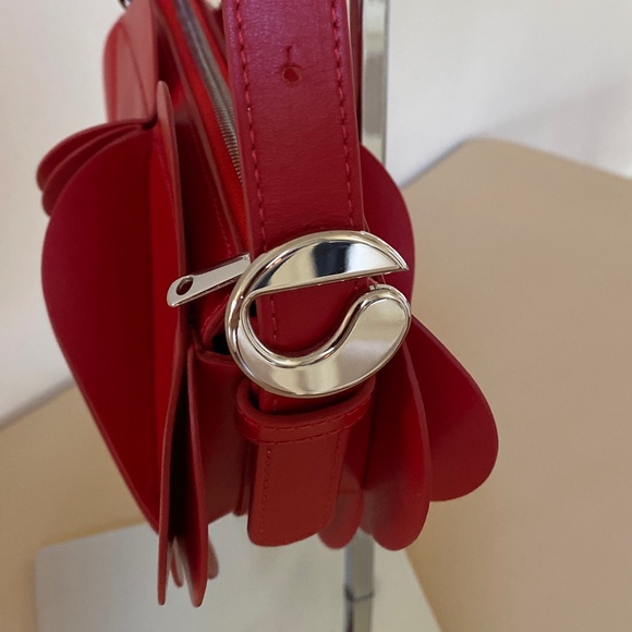 Coperni Red Calf Leather Origami Shoulder / Hand Bag - Picture 12 of 16